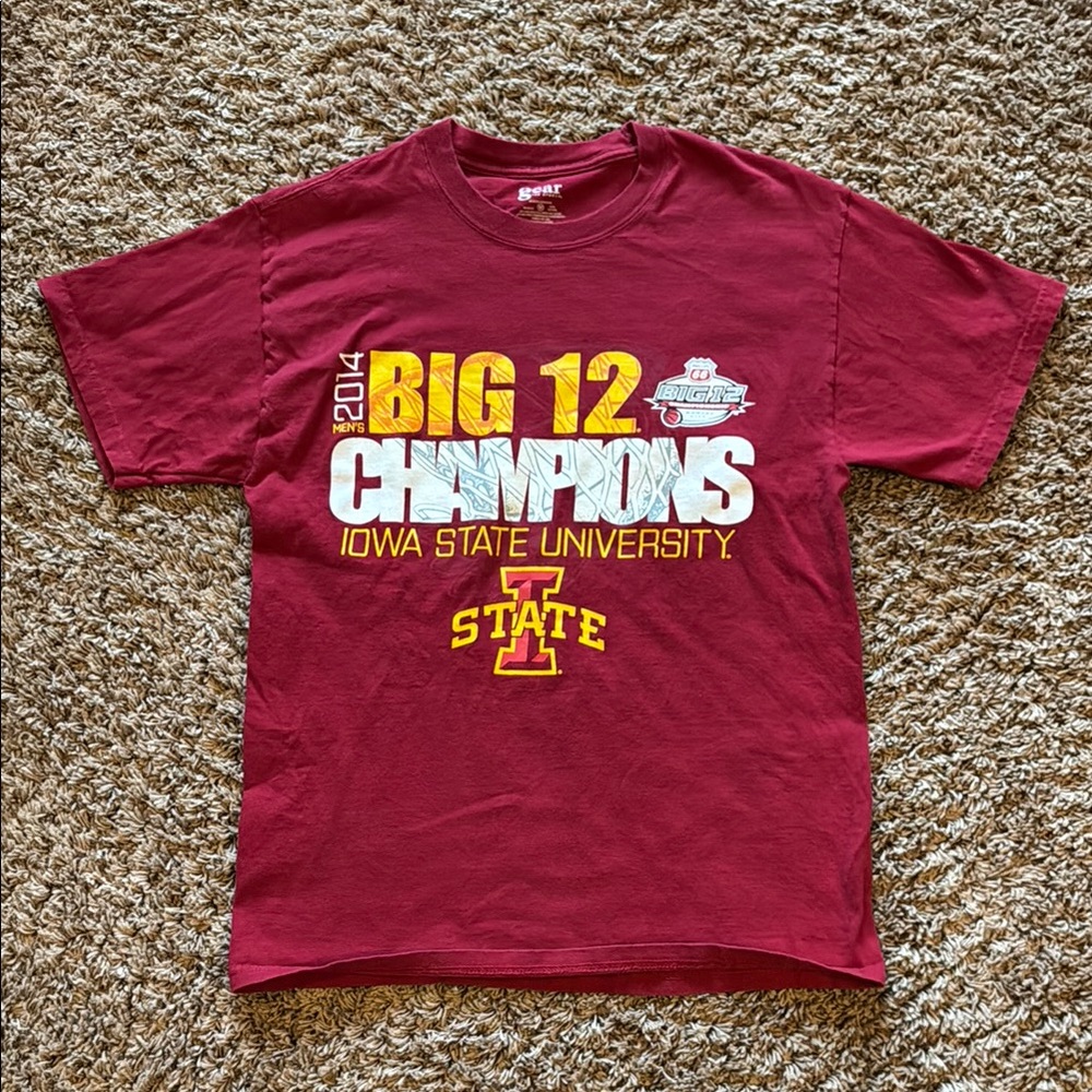Iowa State University Big 12 Champions T-Shirt - Red